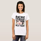 T-Shirt anime en pause parle vite (Devant entier)