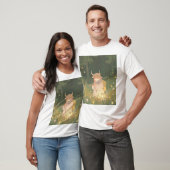 T-shirt Anime Ethérée fille avec des cornes dans la prairi (Unisexe)