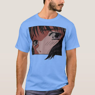 T-shirt Anime Eyes Girl Japon Indie esthétique japonaise 