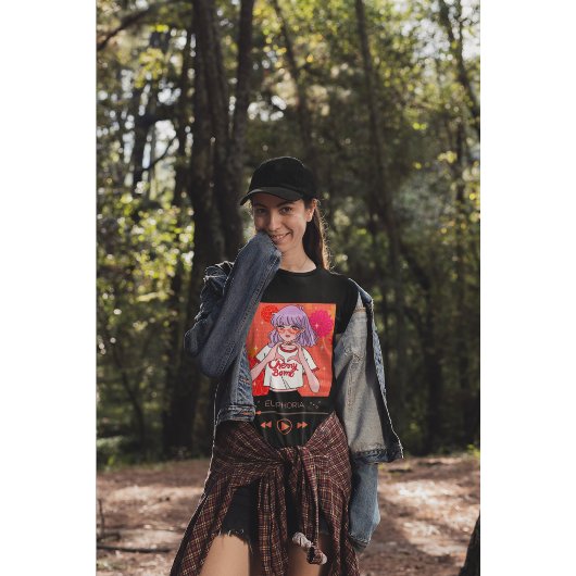 T-shirt Anime fille esthétique "Cherry Bomb" Euphoria Musi