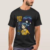 T-shirt Anime fille mal ombre (Devant)