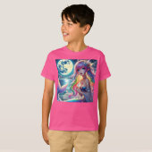 T-shirt Anime Girl chanter Moonlight Pixie Rainbow Mermaid (Devant entier)