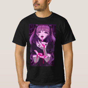 T-shirt Anime Girl Kawaii Waifu Aesthetic Japanese Otaku 8