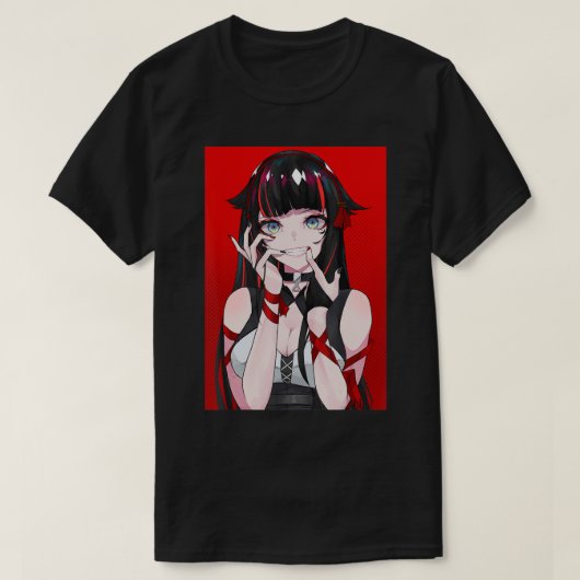 T-shirt Anime Girl Kawaii Waifu esthétique japonaise Manga (Design devant)