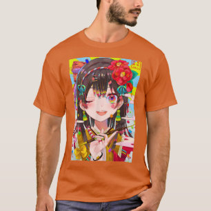 T-shirt Anime Girl Kawaii Waifu esthétique japonaise Otaku
