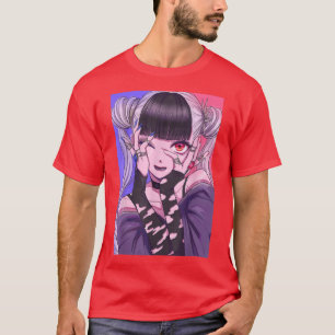 T-shirt Anime Girl Kawaii Waifu esthétique japonaise Otaku
