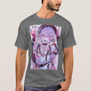 T-shirt Anime Girl Kawaii Yandere Waifu Aesthetic Japanese