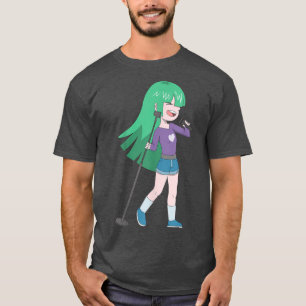 T-shirt Anime Girl Singer Music Lover musicien compositeur
