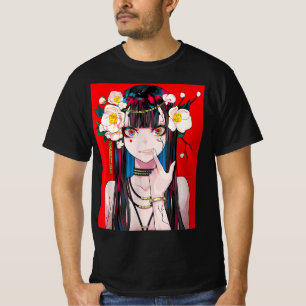 T-shirt Anime Girl Waifu japonais esthétique Kawaii Otaku 