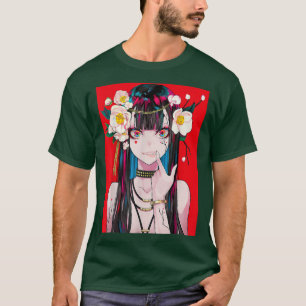 T-shirt Anime Girl Waifu Japonais esthétique Kawaii Otaku