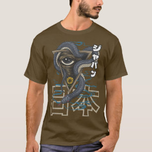 T-shirt Anime Japon Retro Grunge Otaku Kanji Triangle Eye