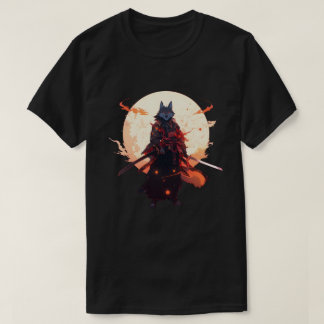 T-shirt Anime japonaise de Samurai Wolf