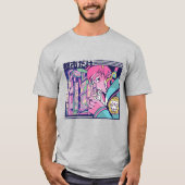 T-shirt Anime Japonaise Fumer (Devant)