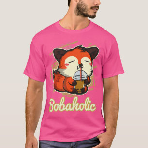 T-shirt Anime japonaise Kawaii Boba Bubble Tea Fox