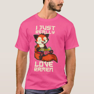 T-shirt Anime japonaise Kawaii Ramen nouilles Fox