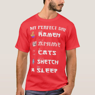 T-shirt Anime japonaise ramen sketchs Anime Lover Gir