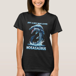 T-shirt Anime Just A Boy Who Loves Mosasaurus