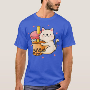 T-shirt Anime Kawaii Chat Boba Bubble Tea Anime Merch Cade