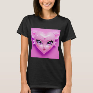 T-shirt Anime magique fille amour