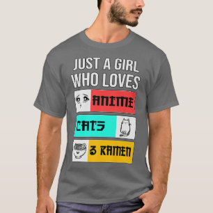 T-shirt Anime manga chats Japon stylo dessin, style comiqu