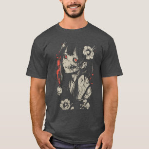 T-shirt Anime Manga Horreur Japon Japonais Effrayant Kawai