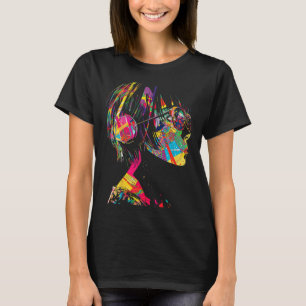 T-shirt Anime Manga Motif Artiste géométrique Anime