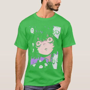 T-shirt Anime Manga Neko Japonais Créatif Kawa Horreur