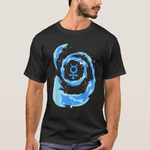 T-shirt Anime Marin Tsunami d'eau Mercure Étoile Symbole H