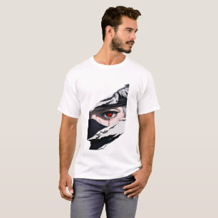 T-Shirt Anime Œil Sharingan Graphique de Style N