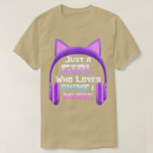 T-shirt Anime pour les filles Ados Just a Girl Music Chat (Design devant)