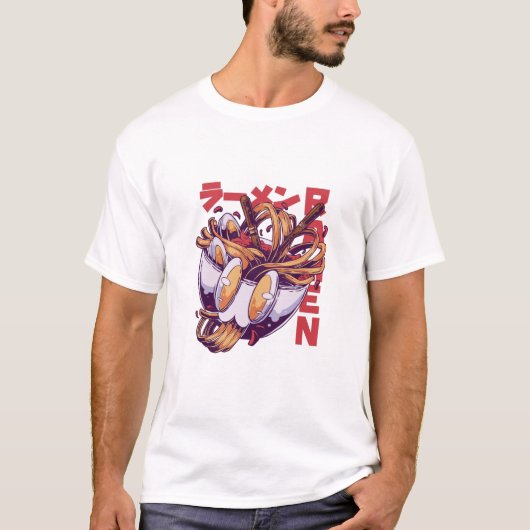 T-shirt Anime Ramen (Devant)