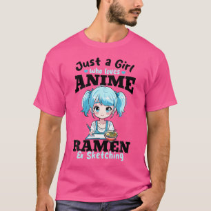 T-shirt Anime Ramen Croquis Otaku Japon Manga