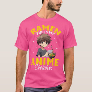 T-shirt Anime Ramen Croquis Otaku Japon Manga Boy