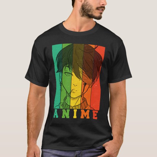 T-shirt Anime Retro Vintage (Devant)