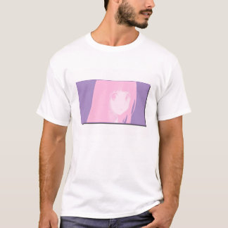 T-shirt Anime rose douce Fille - Pastel Vaporwave Art