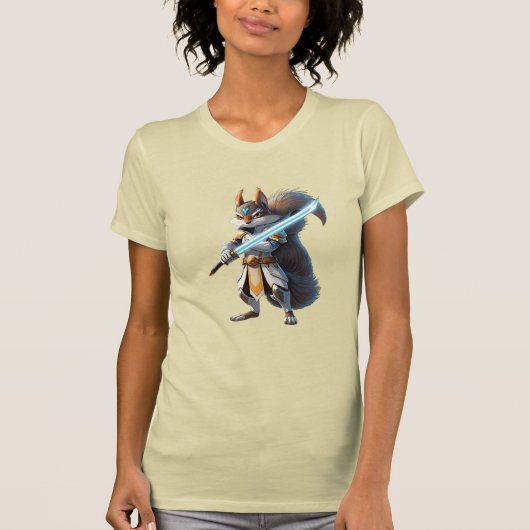 T-shirt Anime Samurai Squirrel Warrior (Devant)
