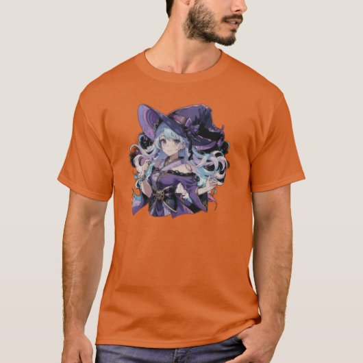 T-shirt Anime/Sorcière/Halloween (Devant)