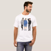 T-Shirt Anime Squad Goals - Trois Amis (Devant entier)