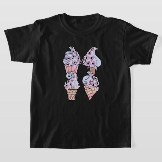 T-shirt Anime Tentacle Sweets - Pastel Goth Déplaisant Cut (Poser)