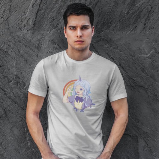 T-shirt Anime Unicorn fille