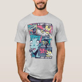 T-shirt Anime Vaporwave (Devant)