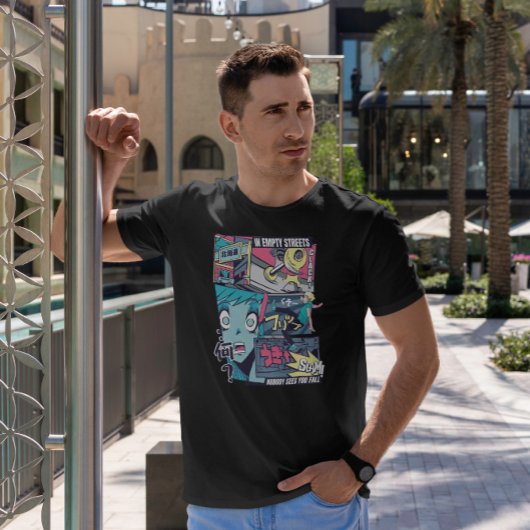 T-shirt Anime Vaporwave