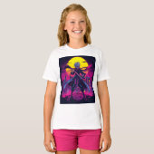 T-shirt Anime Violet - Audacieux & Dreamy (Devant entier)