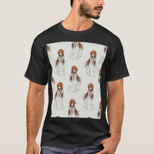 T-shirt Anime Weeb Girl Manga Design Motif