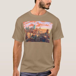 T-shirt Animeel Aviv Un paysage urbain dynamique inspiré d