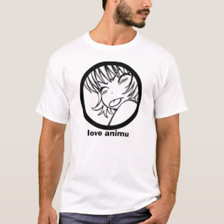 T-shirt animu d'amour - muuhh mignon d'anime