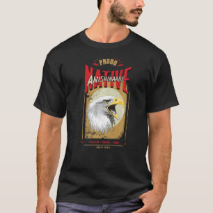 T-shirt Anishinaabe Amérindien Aigle Spirit Vintage H