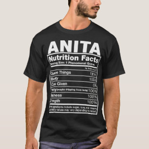 T-shirt Anita Nutrition Facts T Anita Nom Anita Anniversai