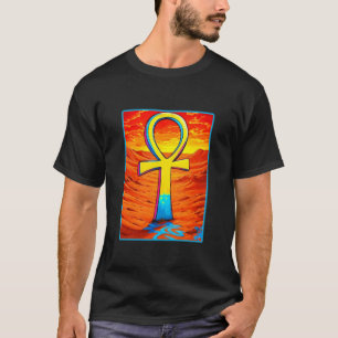 T-shirt Ankh Peint Symbole Égyptien