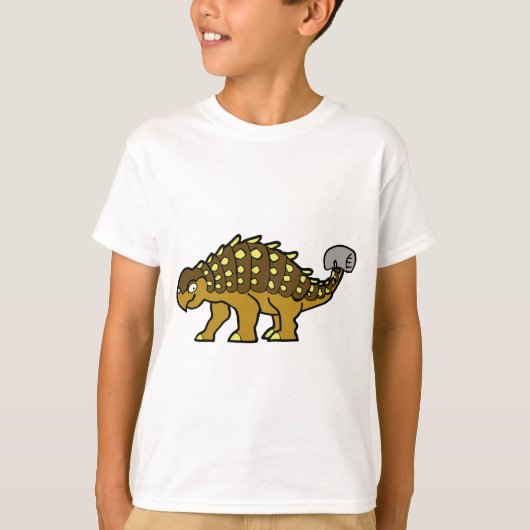 T-shirt Ankylosaurus Brown (Devant)